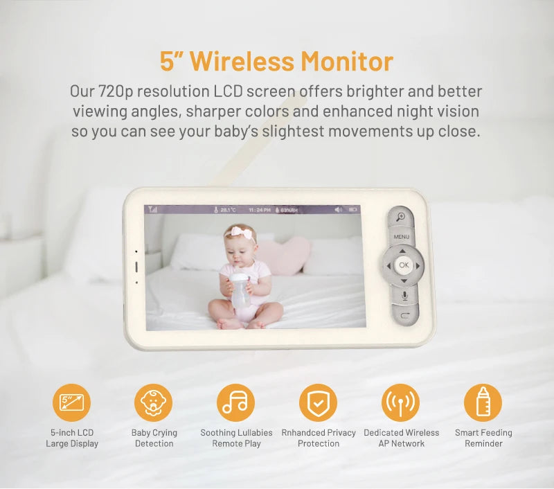5inch Wifi Baby Monitor